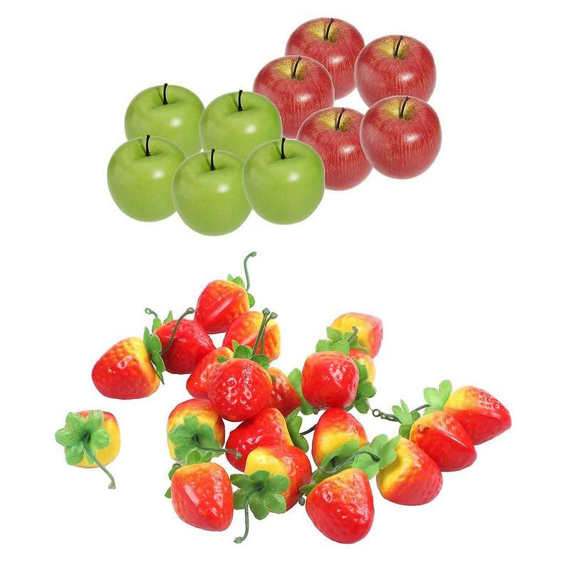 20 Artificial Ornament Red Strawberry-fake Fruit