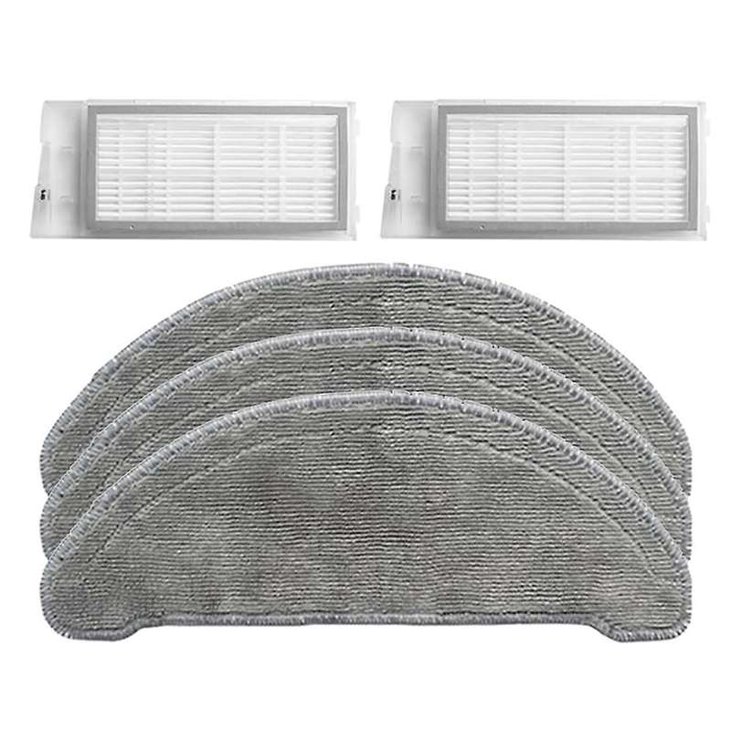 5pcs for Roidmi Eve Plus Robot Vacuum Cleaner Hepa Filter Mop Cloth