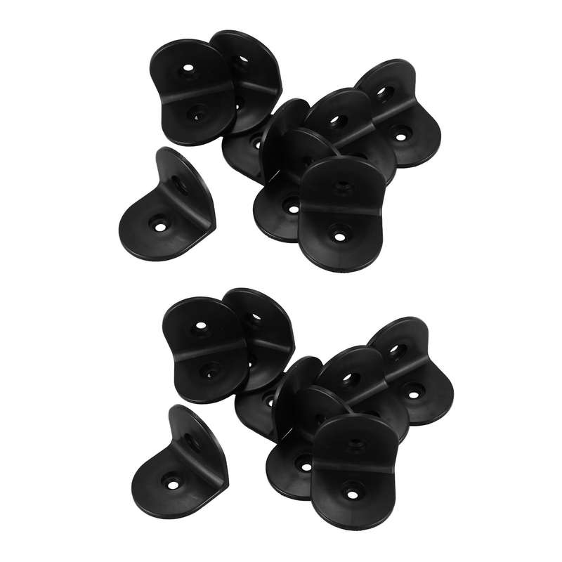 50mmx50mm Plastic L Shaped Right Angle Corner Brace Brackets 16 Pcs