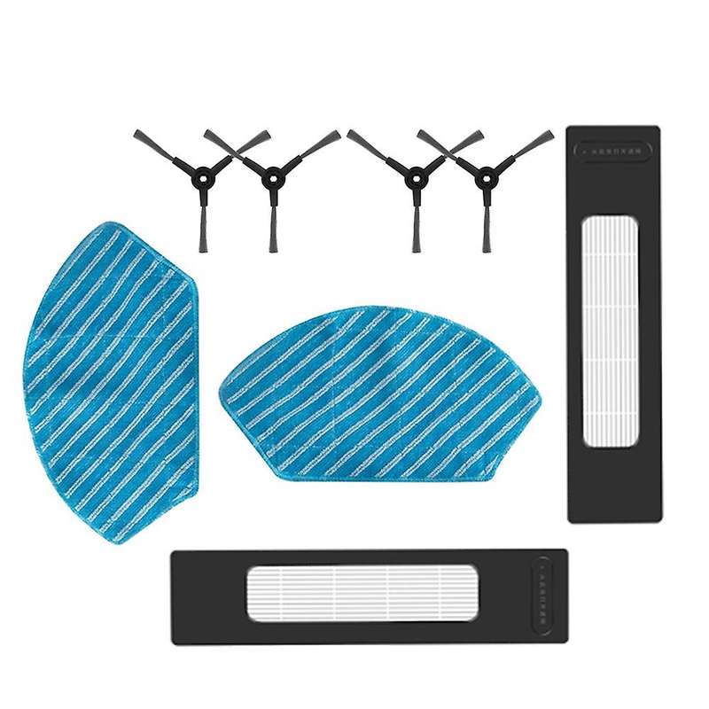 8pcs Side Brush Hepa Filter Mops Cloth for Midea M7 M71cn I10 Robot