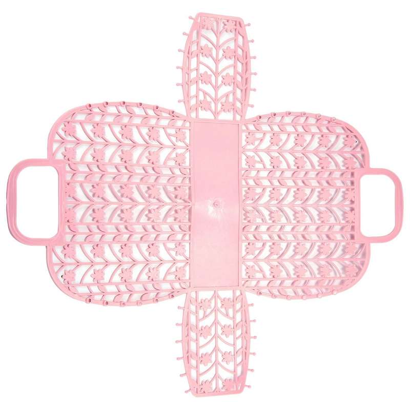 2x Bathroom Hollow Washing Storage Basket Shower Basket Plastic Pink