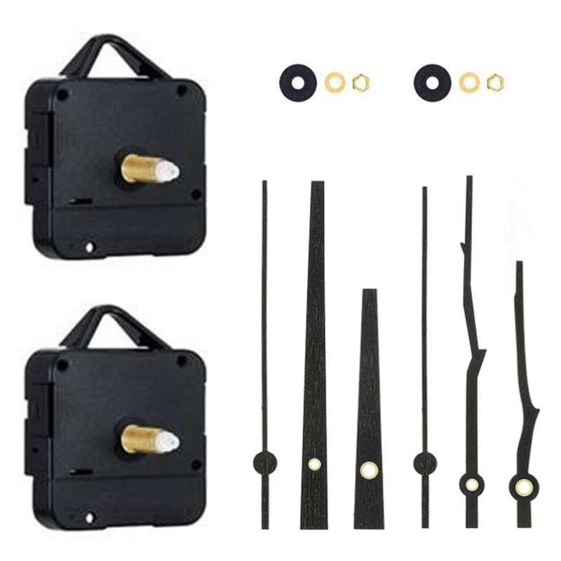 2pcs Quartz Wall Clock Movement Mechanism for 12 Inch Clock,straight