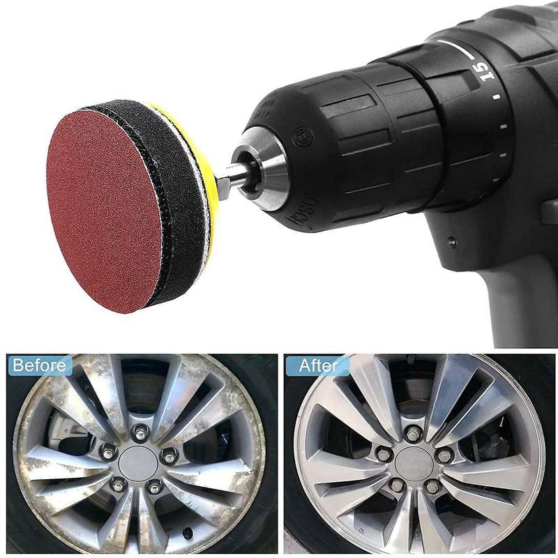 200pcs Sanding Discs Pad Kit, with Foam Buffing Pad, for Rotary Tools
