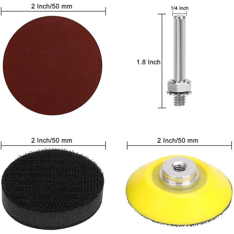 200pcs Sanding Discs Pad Kit, with Foam Buffing Pad, for Rotary Tools