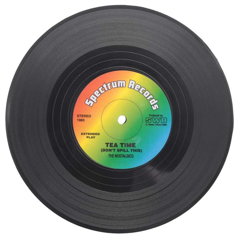 12pieces / Set Spinning Retro Del Disco De Vinilo Bebidas Posavasos