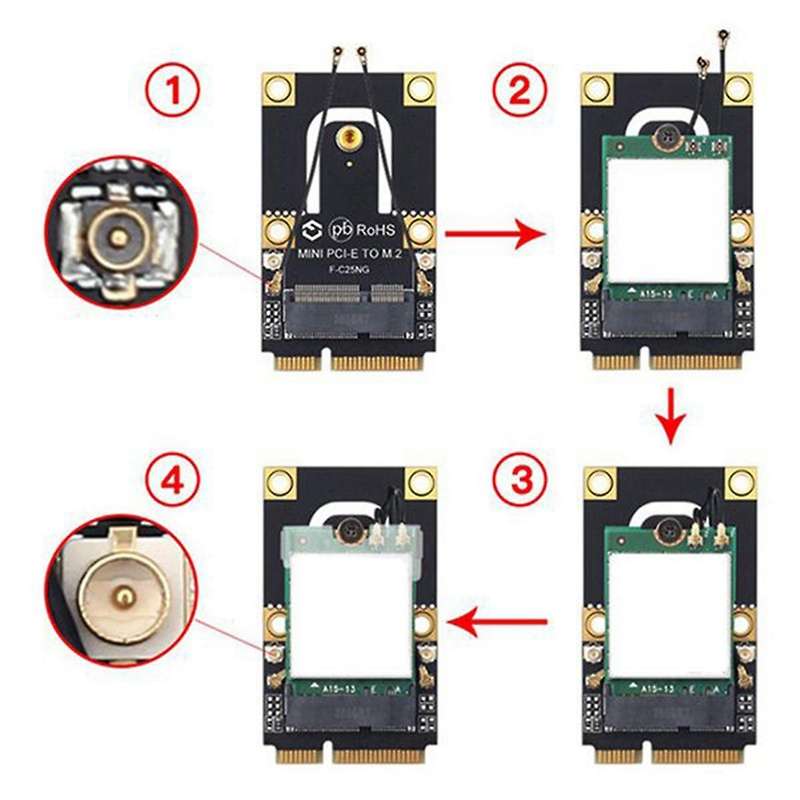 Adapter for M.2 Wifi Bluetooth Wireless Wlan Card Intel