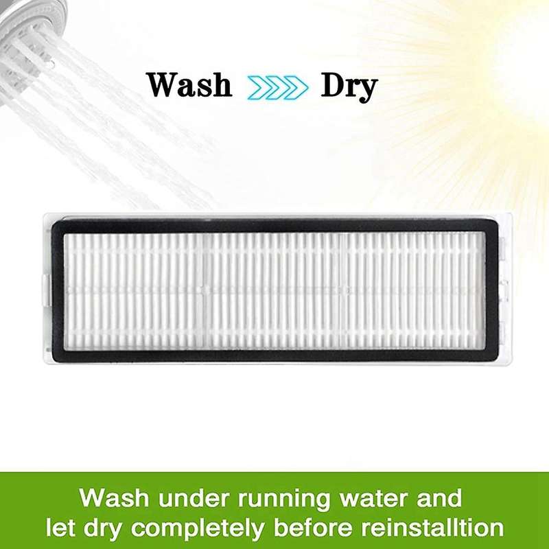 7pcs Washable Mop Cloth Hepa Filter