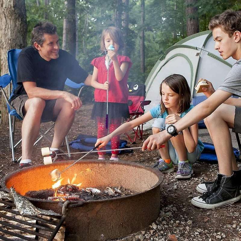 5pcs Roasting Sticks 34inch Stainless Steel for Fire Pit/camping