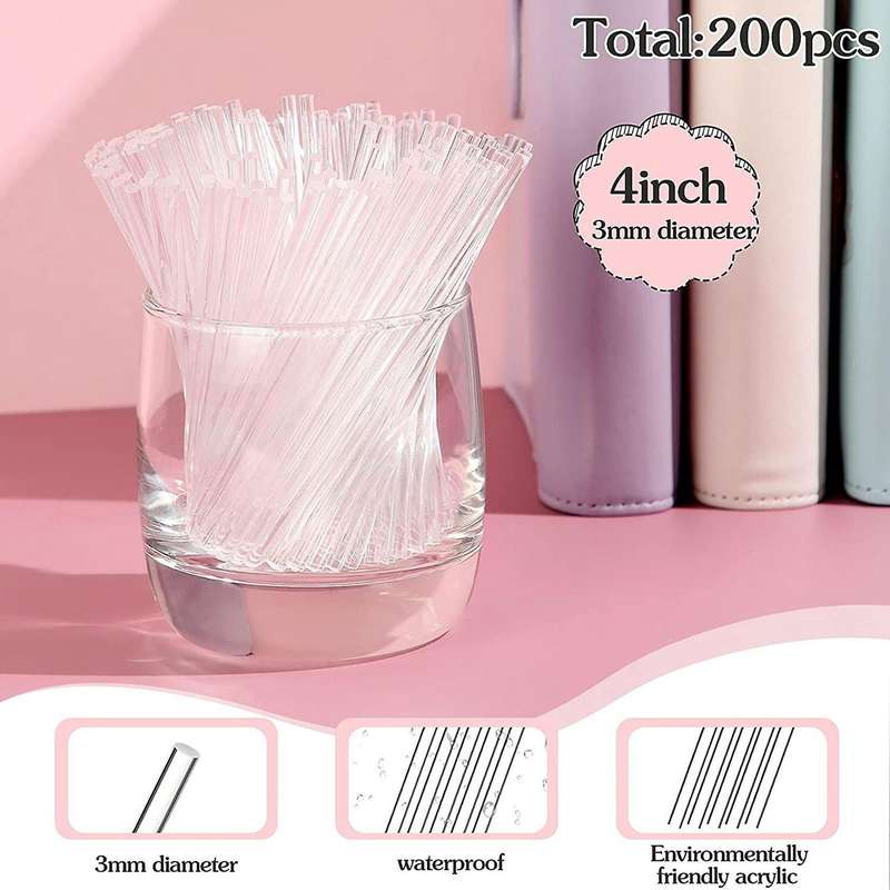 Acrylic Lollipop Cake Pops Sticks,acrylic Candy Sticks Long Acrylic A