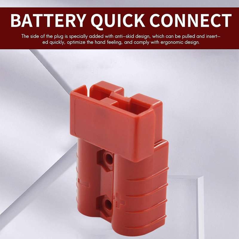 4 Pcs Jumper Cable Plug Connector Kit for Towing Systems(red)