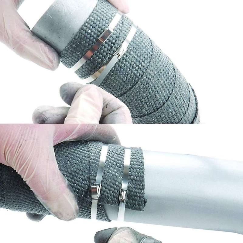 Stainless Steel Cable Ties, 100 Pcs 7.9 Inches Cable Zip Ties