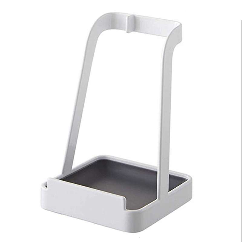 Pot Lid Holder,kitchen Organizer Rack,spoon Rest Rack Holder, White