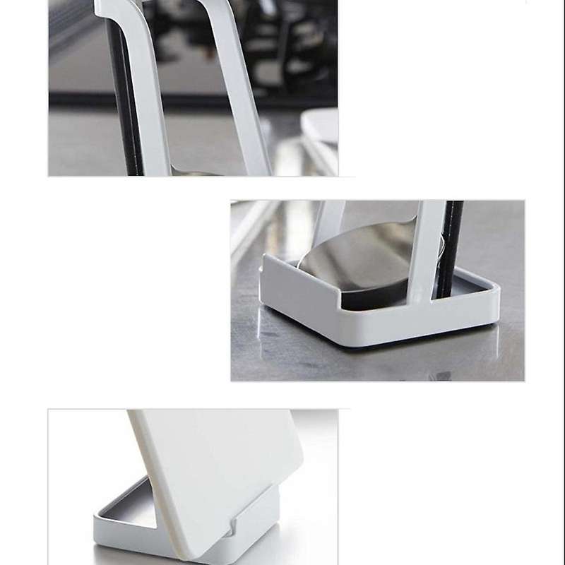 Pot Lid Holder,kitchen Organizer Rack,spoon Rest Rack Holder, White