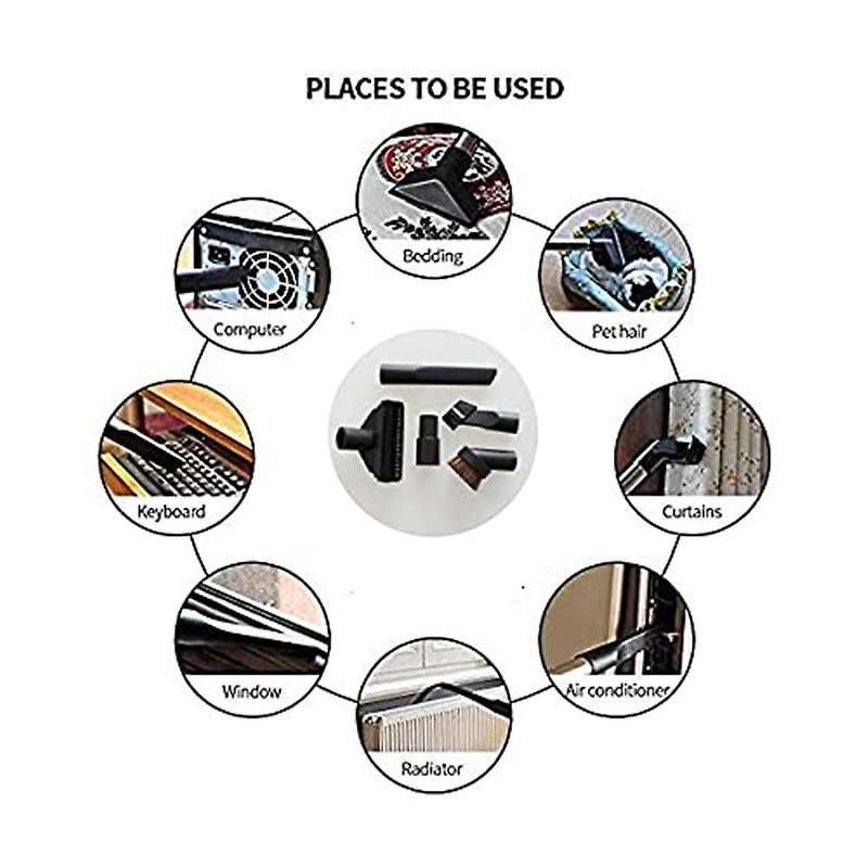 5 Pcs Universal Vacuum Cleaner Brush Nozzle Kit for 32mm 35mm