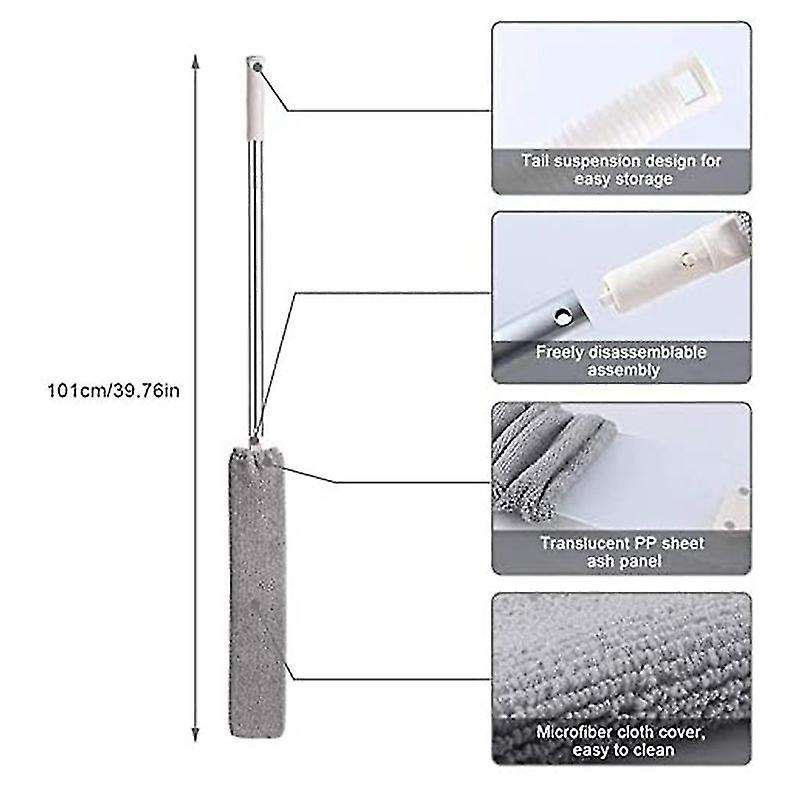 Long Handle Dust Cleaner Brush Microfiber Wet and Dry Cleaning Tools