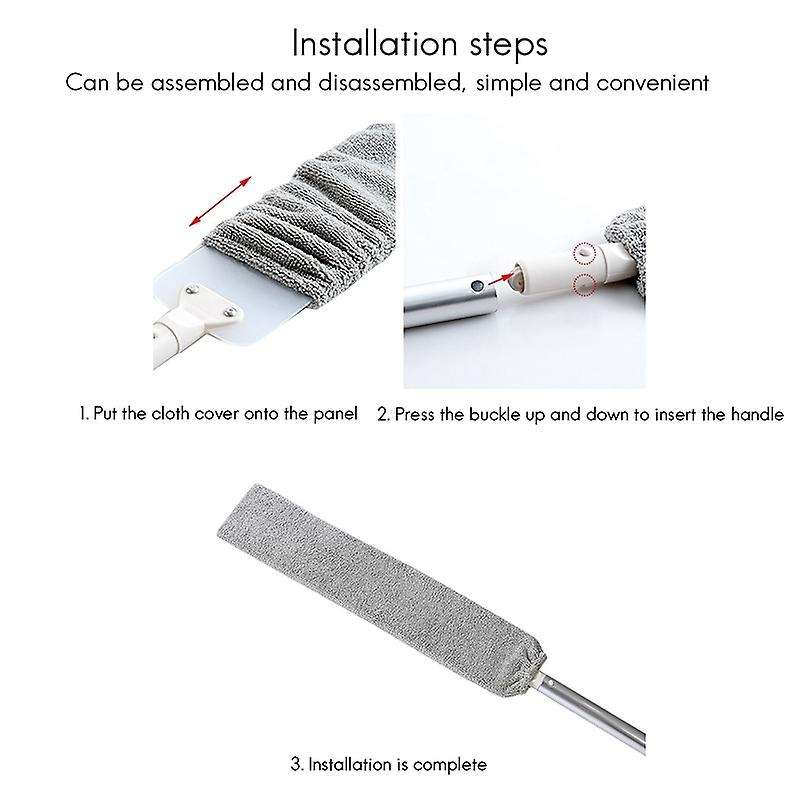 Long Handle Dust Cleaner Brush Microfiber Wet and Dry Cleaning Tools