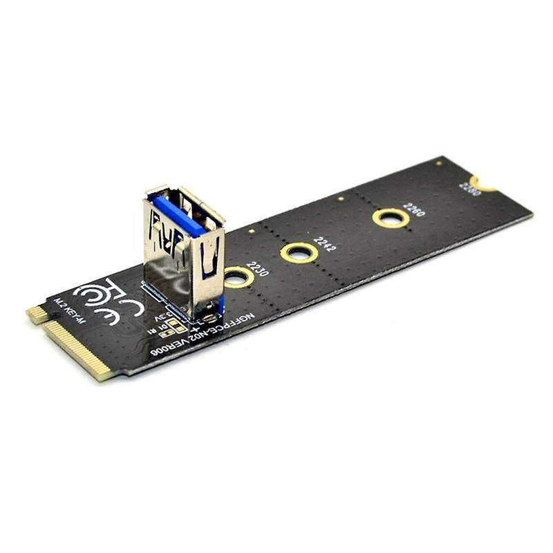 M.2 to Pci-e X16 Ngff Slot Adapter Card+pcie 1x to 16x 6pin