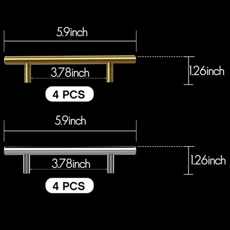 4pcs Silver Resin Tray Molds Handles Tray Handles Stainless Steel