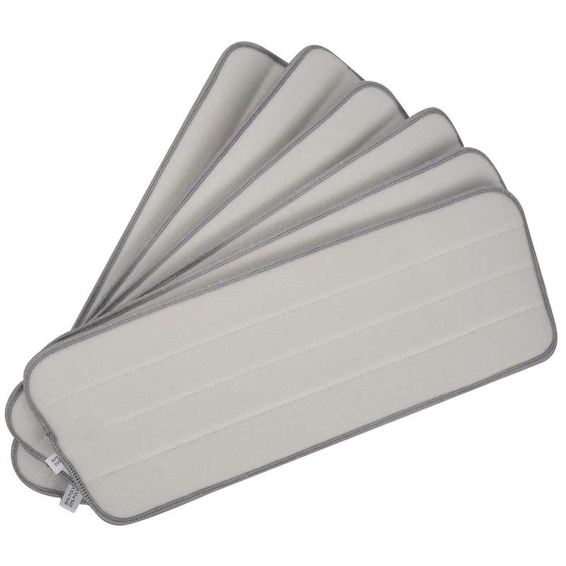 6 Pack Mop Pads Wet Dry Microfiber Cleaning Pad Replacement Heads