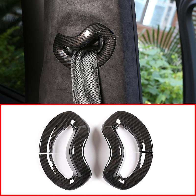 For -bmw X5 X7 2019 2020 Car Carbon Fiber Seat Belt Adjustment Cover