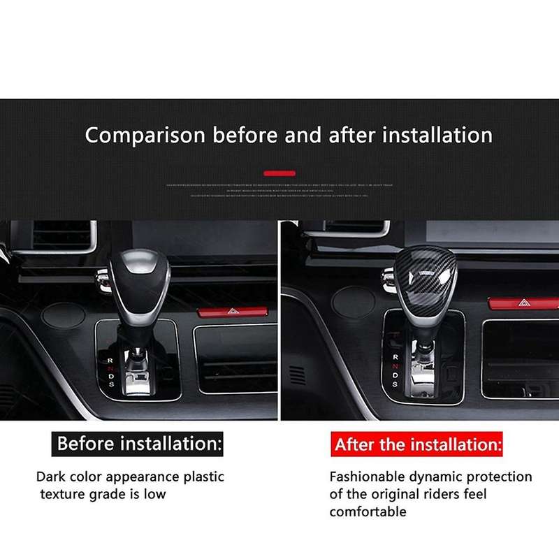 Car Carbon Fiber Gear Head Cover for Honda Odyssey 2015 Elysion 2019