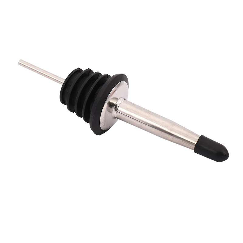 12pcs Stainless Steel Bottle Wine Pourer with Rubber Dust Caps