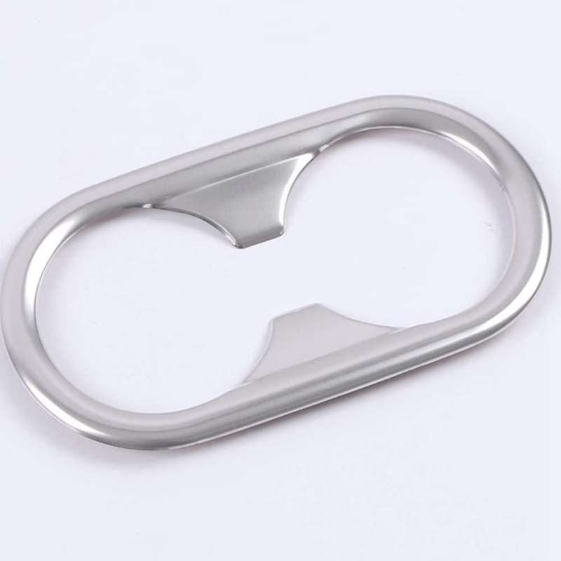 For Kia Holder Frame Cover Trim Stainless Steel Accessories, Silver