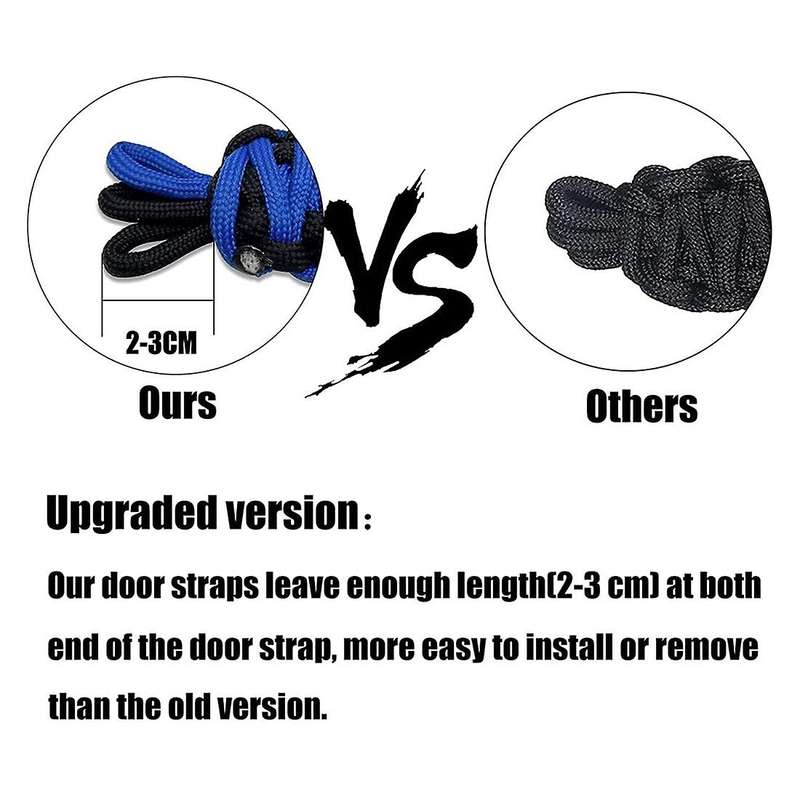 Door Straps for Jeep Wrangler Cj Yj Tj Jk Jku Jl,black+blue
