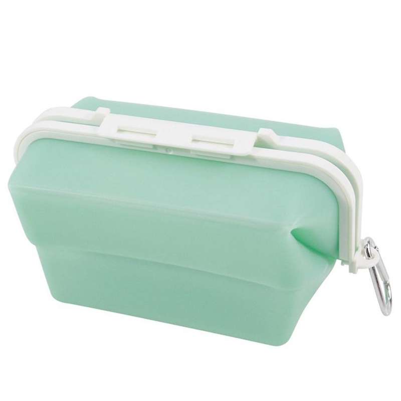 Silicone Food Bag Reusable Snack Bags Fresh-keeping Bag Green