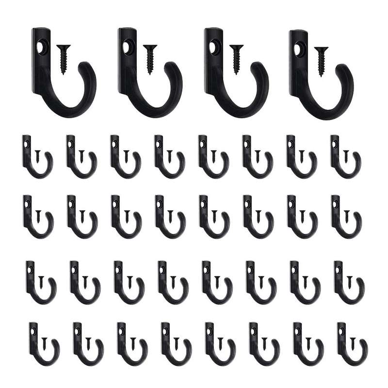 58 Pcs Wall Mounted Single Hook for Hanging Key Hooks Jewelry(bronze)