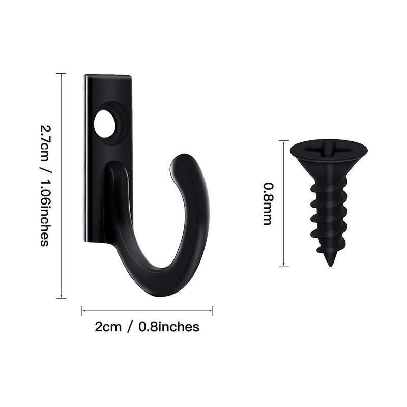 58 Pcs Wall Mounted Single Hook for Hanging Key Hooks Jewelry(bronze)