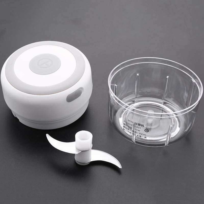 Electric Garlic Masher, Vegetable Grinder, Handheld Chopper ,white