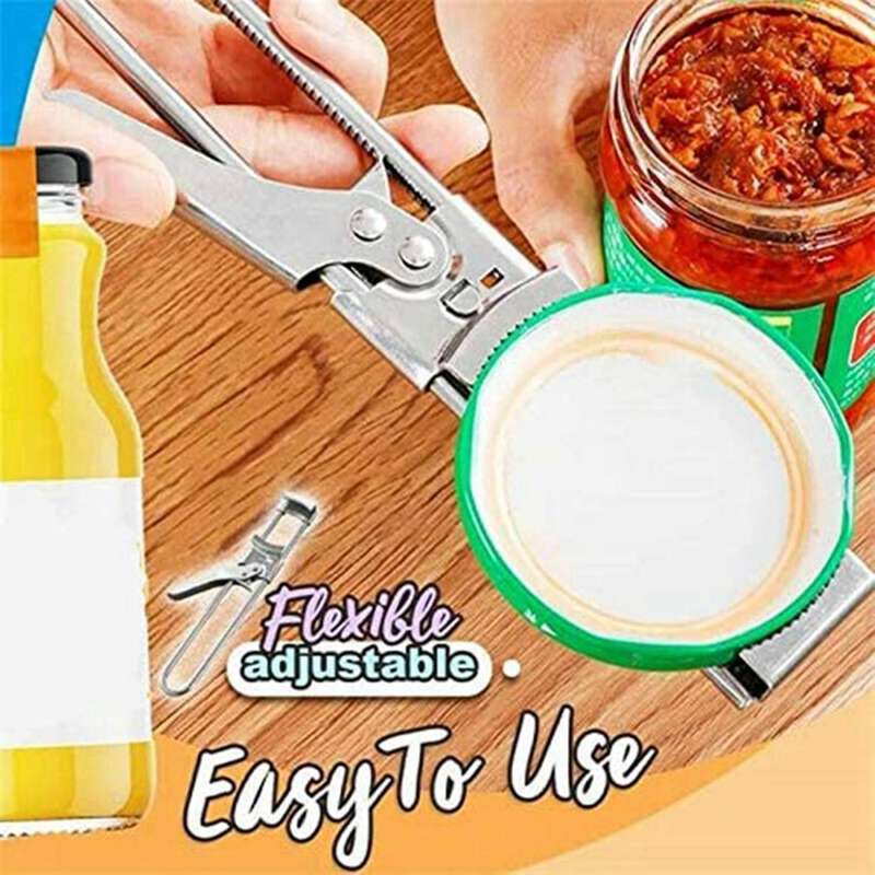 2x Master Opener Adjustable Jar & Bottle Opener,manual Jar Opener