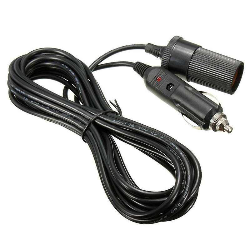 5m 12v Car Cigarette Lighter Lead Charger Power Socket Adapter