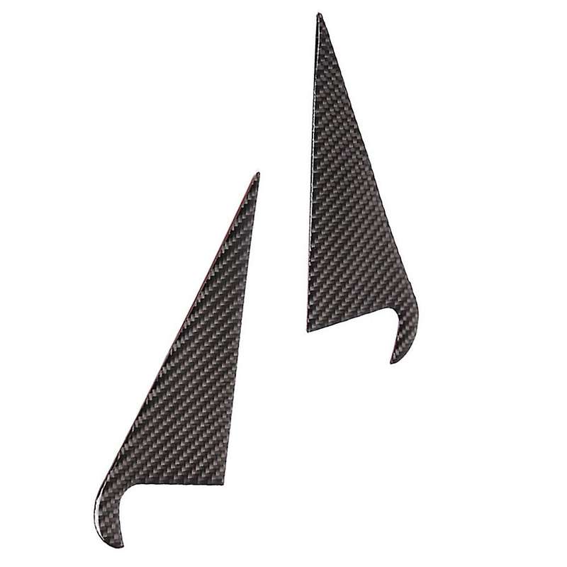 Car Soft Carbon Fiber Rear Inner C-pillar Triangle Cover Trim