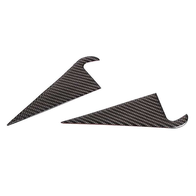 Car Soft Carbon Fiber Rear Inner C-pillar Triangle Cover Trim