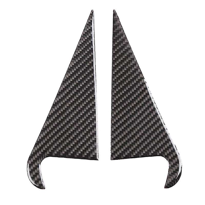 Car Soft Carbon Fiber Rear Inner C-pillar Triangle Cover Trim