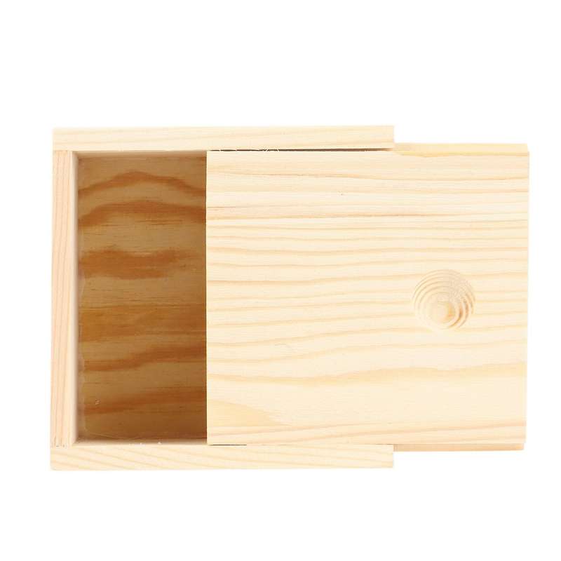 2pcs Wood Jewelry Box for Rings, Earrings, Necklaces,wood Color