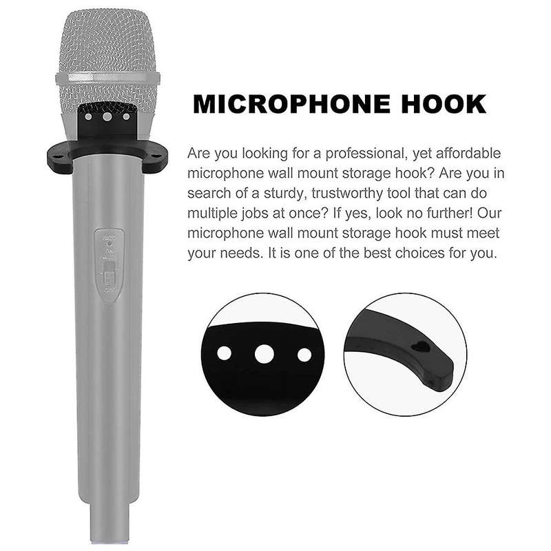4pcs Microphone Holders Hook Wall Mount Clamp,microphone Accessories