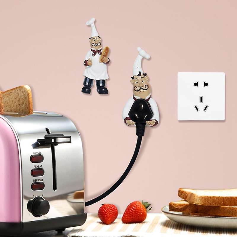 Kitchen Restaurant Bakery Ornament Decorations Chef Resin Craft -a