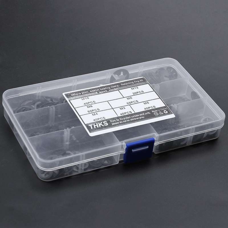 280pcs Tooth Starlock Push On Locking Washers Speed Clips Washers