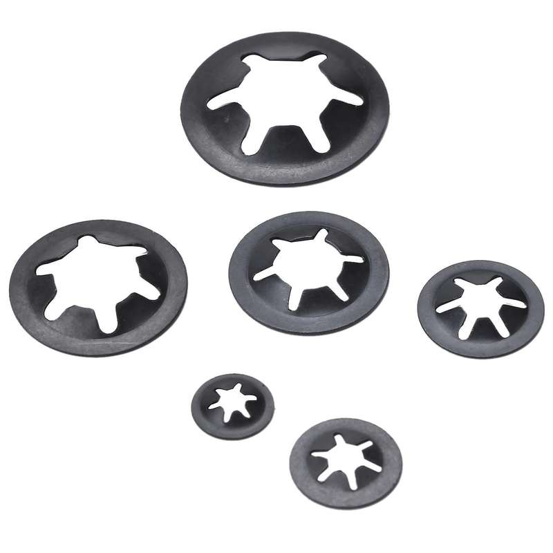 280pcs Tooth Starlock Push On Locking Washers Speed Clips Washers