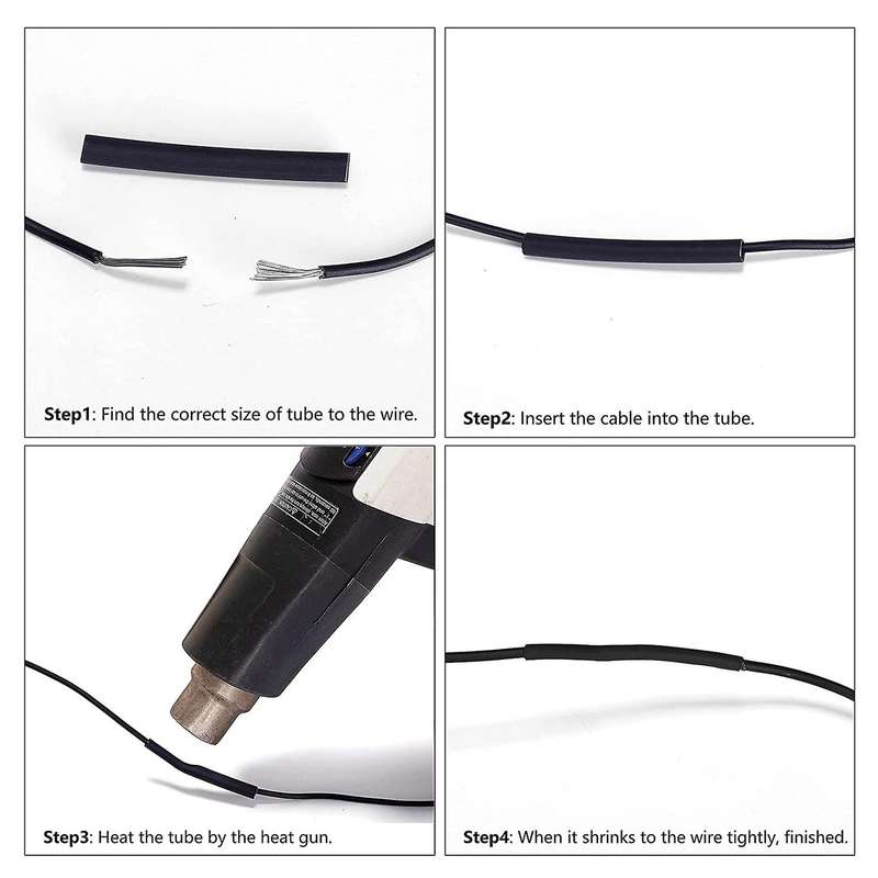 800pcs Heat Shrinkable Tube,electrical Cable Sleeve Combination