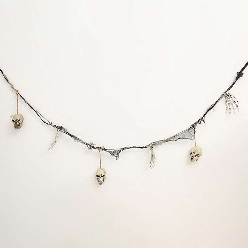 Halloween Garland Decoration Halloween Hanging String Hand Bone