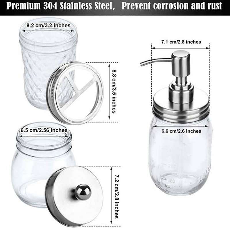 Mason Jar Bathroom Accessories,without Jar,soap Dispenser