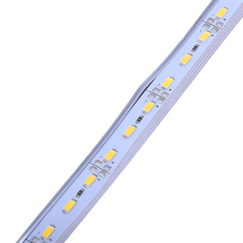 5x 50cm 12v 36 Led 5630 Smd Hard Strip Light Aluminum Warm White