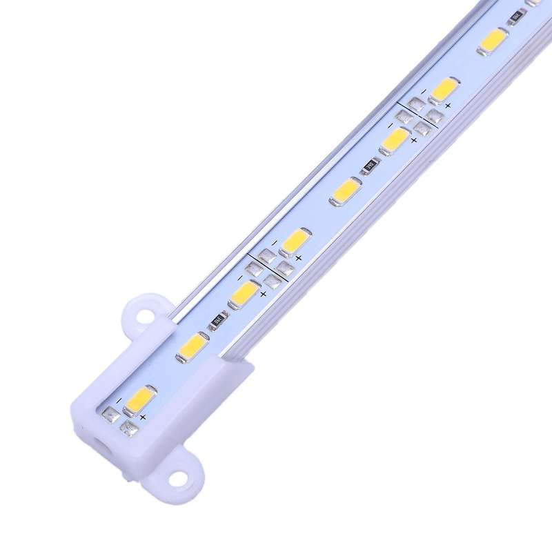 5x 50cm 12v 36 Led 5630 Smd Hard Strip Light Aluminum Warm White
