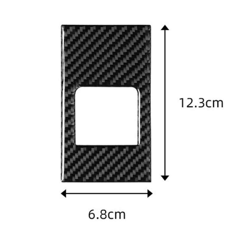 Car Carbon Fiber Rear Cover Sticker Trim for - Panamera 2010-2016