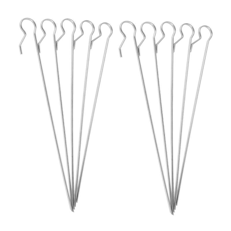 10 Fork Bbq Roaster Skewers Needle Cage without Middle Rotating Rod