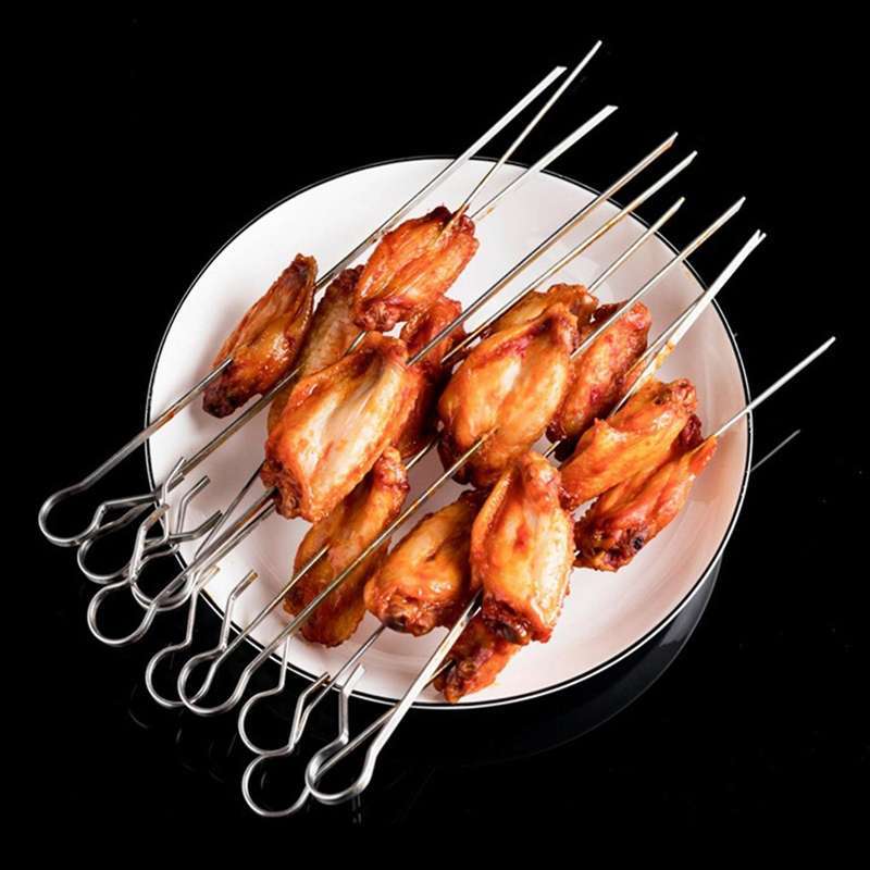 10 Fork Bbq Roaster Skewers Needle Cage without Middle Rotating Rod